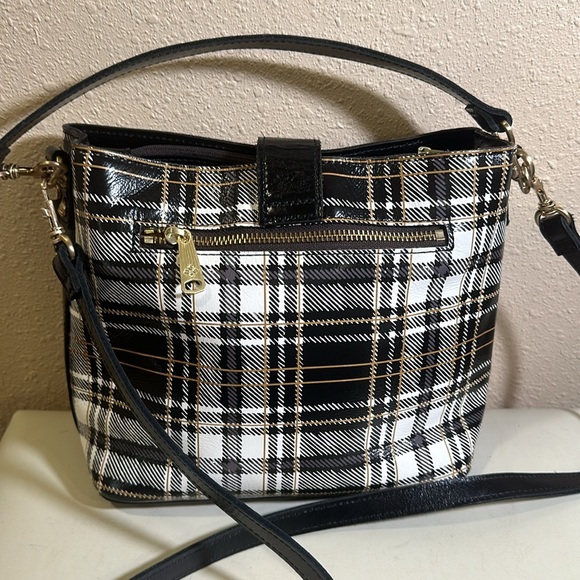 Patricia Nash plaid satchel - Picture 3 of 9